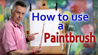 How to use a Paintbrush  Creatively  PaulPriestleyArt [upl. by Assiron]