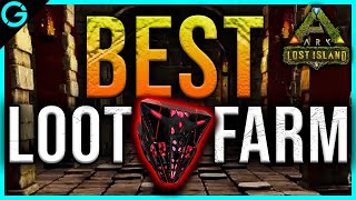 The BEST Loot Crate amp BP Farm Location  Ark Lost Island [upl. by Black337]