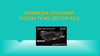 Digital TV NewMedia Solutions Digital TV Set Top box setup [upl. by Jennifer]