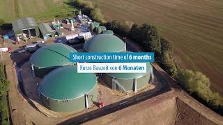 Massive anaerobic digestion plant in UK with biomethane injection [upl. by Rufford]