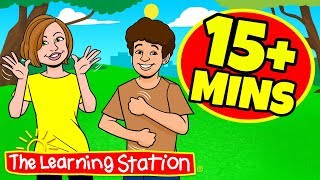 Boom Chicka Boom Song ♫ 15 MINS ♫ Brain Breaks amp Action Songs ♫ Kids Songs by The Learning Station [upl. by Akemit81]