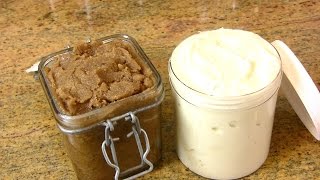 Homemade DIY Whipped Shea Butter and DIY Sugar Scrub Recipes  Cooking With Carolyn [upl. by Stiruc]