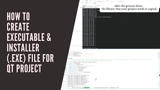 How to Create Executable amp Installer Exe File for QT Project [upl. by Ahsael]