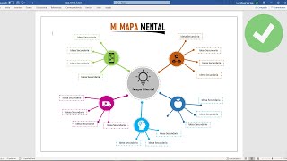 Mapa mental en Word [upl. by Eenert]