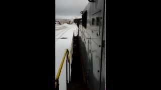 Starting a Locomotive GE C449W Dash9 Diesel Engine POV [upl. by Attenborough]