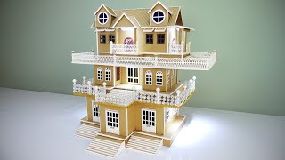 Building Cardboard Villa House DIY at Home  Dream House  Model 71 [upl. by Eissalc335]