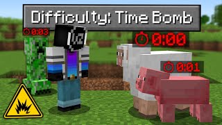 Minecraft but EVERYTHING is a Time Bomb [upl. by Anivlem]