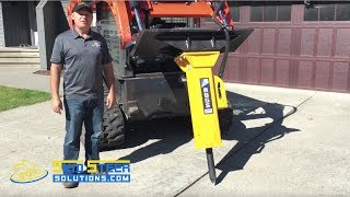 Complete Concrete Driveway Removal Using a Skid Steer [upl. by Audly]