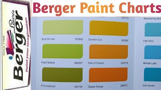 Latest Berger Paint chart part 2 making colour charts Berger Catalogue [upl. by Asselim]