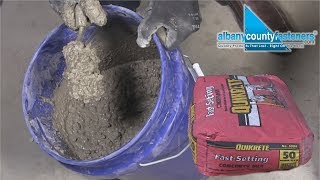 How To Mix FastSetting Concrete  DIY [upl. by Eentruoc524]