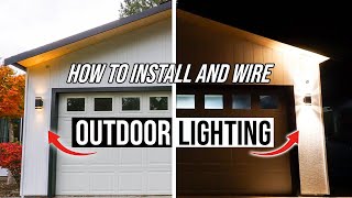 How To Install And Wire Outdoor Light Fixtures  Easy Home DIY Project [upl. by Bordie]