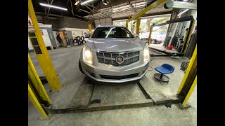 20112012 Cadillac SRX Headlight Assembly Removal And Installation [upl. by Mears527]