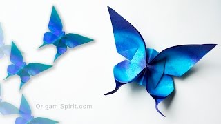 How to Fold an Origami Butterfly  Mariposa UPDATED VERSION Actualizada [upl. by Moynahan742]