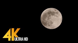 4K Supermoon  Wonderful Night Footage with Chill Out Music to Fight Insomnia [upl. by Aanas148]