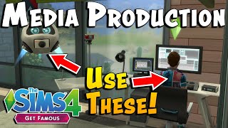 The Sims 4 Media Production Guide New Skill in Get Famous [upl. by Nylasor]