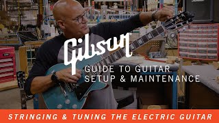 How To Change Guitar Strings amp Tune Your Electric Guitar [upl. by Enirolf]