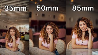 35mm vs 50mm vs 85mm Lens Comparison for Portrait Photography [upl. by Ahseiyt]