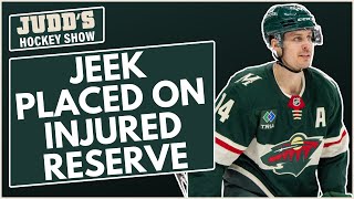 Joel Eriksson Ek placed on INJURED RESERVE by Minnesota Wild [upl. by Idnic]