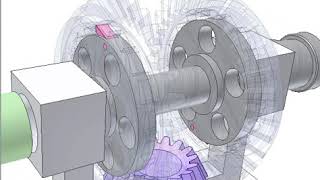 Mechanism for converting twoway to oneway rotation 1b [upl. by Aiuqet113]