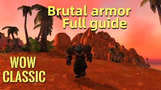 WoW ClassicFull guide for Warrior Brutal Armor questline [upl. by Blossom]