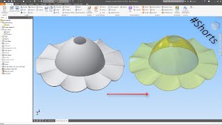 How to assign a transparent or glass appearance in Autodesk Inventor Shorts [upl. by Forkey]