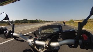 Yamaha MT09 Top Speed 122 [upl. by Eicyal]