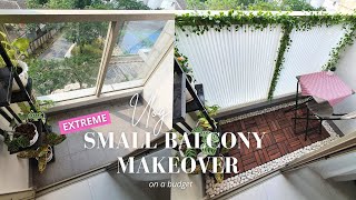 Small Balcony Makeover On a Budget [upl. by Keri212]