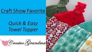 How To Crochet Quick amp Easy Towel Topper [upl. by Nnaesor]