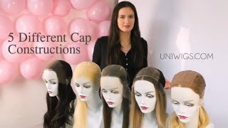 UniWigs 5 Different Types of Wig Cap ConstructionsWig Tutorial [upl. by Liw]