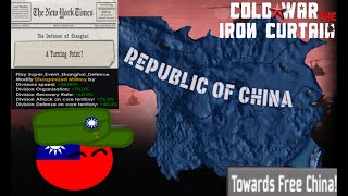 Hoi4 The Kuomintang holds Shanghai and wins the Chinese Civil War Cold War Iron Curtain Mod [upl. by Aynatahs]