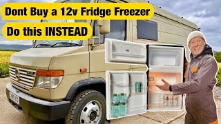 HOW TO RUN a 240v Fridge freezer on 12v in a Camper Van  Recreational vehicle [upl. by Kan804]