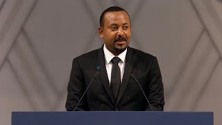 Nobel Lecture Abiy Ahmed Ali Nobel Peace Prize 2019 [upl. by Adihaj]