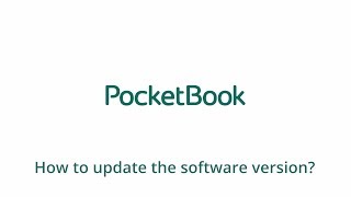 How to Update the software version PocketBook Official Channel [upl. by Nwahsyar329]