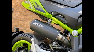 Benelli TNT Scorpion Red Power Exhaust Fitting Guide amp Sound Check [upl. by Allegna894]