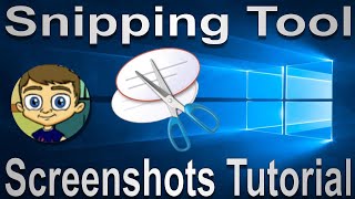 The Snipping Tool  Windows Screenshots Tutorial [upl. by Natty]