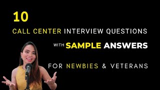 Call Center Interview Questions and Answers for Beginners [upl. by Sandor]