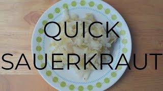 Quick Sauerkraut  Easy Recipes  The Slow 100 [upl. by Mordecai]