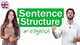 English Sentence Structure  English Grammar Lesson [upl. by Yeltneb]