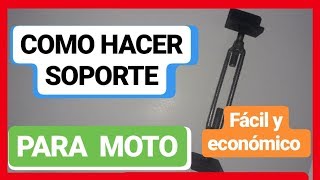 COMO HACER SOPORTE PARA MOTO FACIL Y ECONÓMICO [upl. by Christa721]