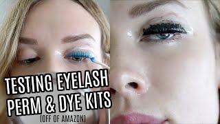 TESTING AT HOME LASH LIFT amp TINT KITS FROM AMAZON [upl. by Nytsrik]