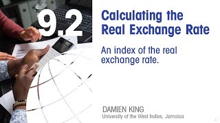 Lesson 92 Calculating the Real Exchange Rate [upl. by Neroled]