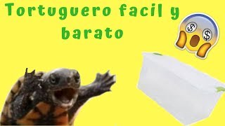 Tutorial como hacer un acuaterrario fácil y barato tortuguero [upl. by Toomin859]