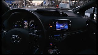 Toyota Yaris Hybrid Review specifications fuel consumption POV Driving how to drive ECO driving [upl. by Hakim]