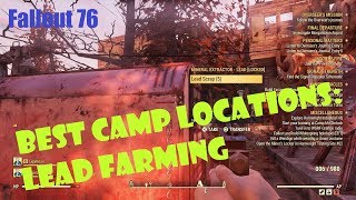 Fallout 76 Best CAMP Locations Lead Farming [upl. by Flinn]