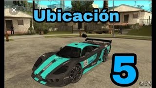 Ubicación de 5 Carros en GTA san Andreas  Rolwex [upl. by Oeflein]