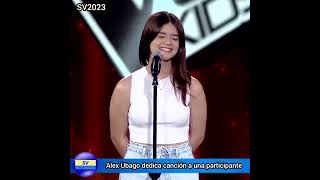 ALEX UBAGO SORPRENDE AL CANTAR A UNA PARTICIPANTE EN LA VOZ KIDS URUGUAY [upl. by Inaleon12]