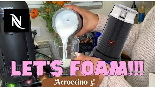 How To Foam Milk With Aeroccino 3 Make Coffee With Foam Tips amp Tricks  Easy Foamed Latte Recipe [upl. by Elaynad]