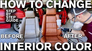 How to Change Car Interior Color with Dye BMW [upl. by Asfah]