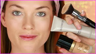 How to Apply Foundation For Beginners with a Foundation Brush [upl. by Dumah]