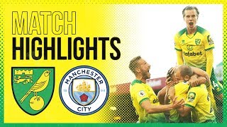 HIGHLIGHTS  Norwich City 32 Manchester City  The Canaries Stun The Champions [upl. by Frolick973]